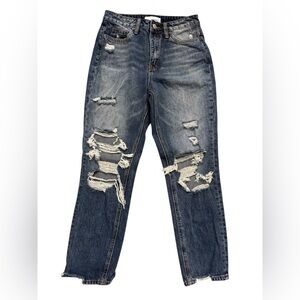 Vervet distressed jeans cropped high rise size 25